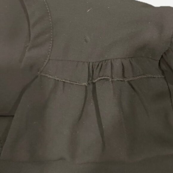 Nanette Lepore Black Semi Sheer Blouse Long Sleeve Lightweight Womens Size Large - Picture 9 of 9